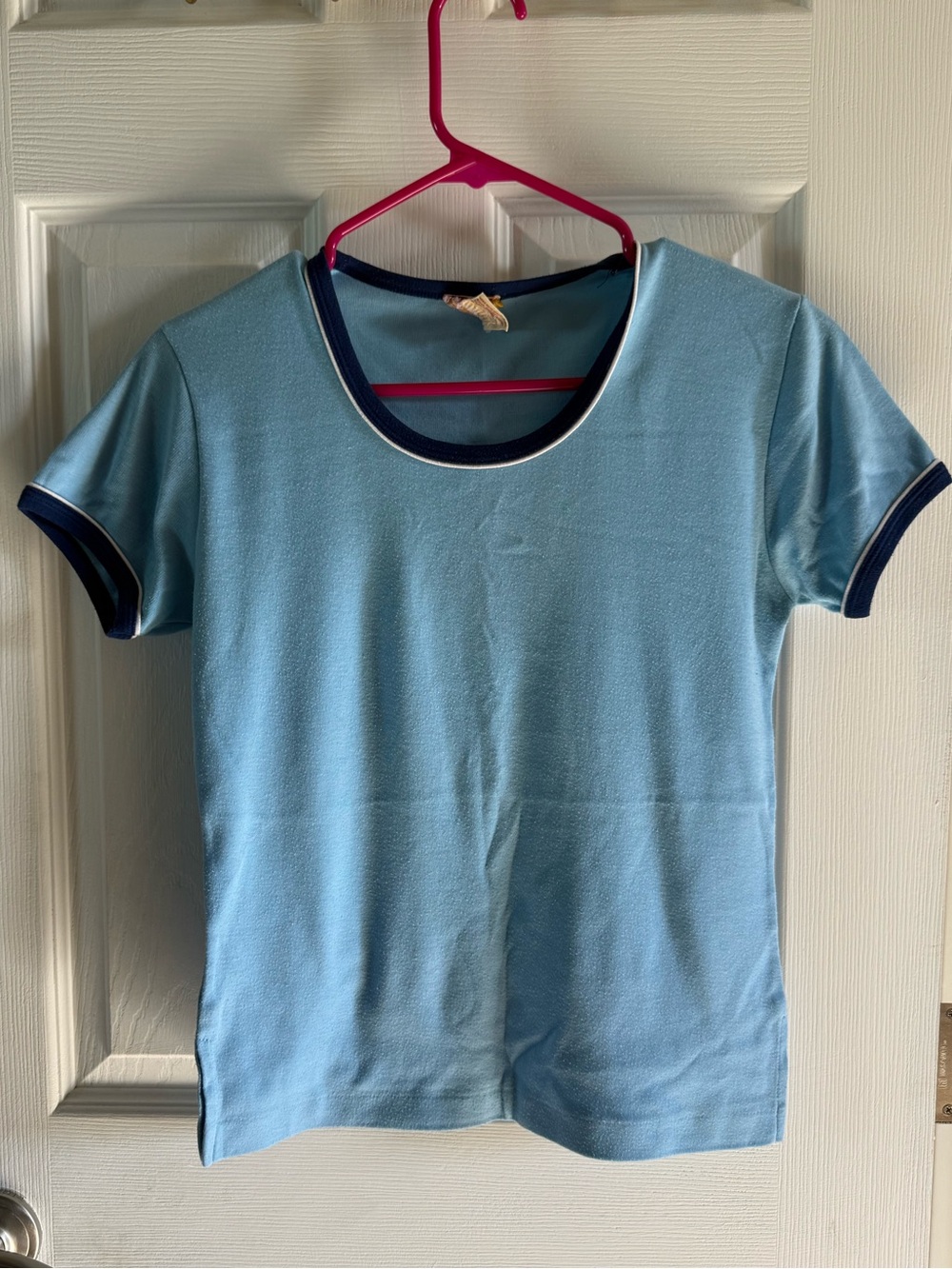 Vintage Blue ringer tee Size L